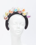 doll head in iridescent bubble  headpiece