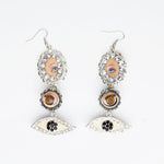 the 3 forms of creative vision- doll eyes earrings silver edition