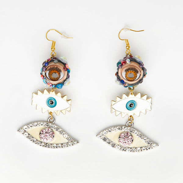 the 3 forms of creative vision- doll eyes earrings