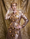 winged angel & mythology sirens gold harness clothing wearable art