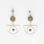 eye of the beholder -blue eye doll  earrings