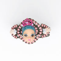 miniature blue hair doll bracelet