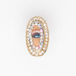 "look at me in the eye" doll - oval ring