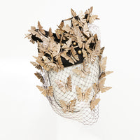 gold butterfly headpiece headpiece hat