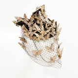 gold butterfly headpiece headpiece hat