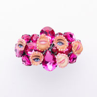 eyes & mouth doll pink bracelet