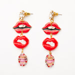 lips & dolls mouth earrings