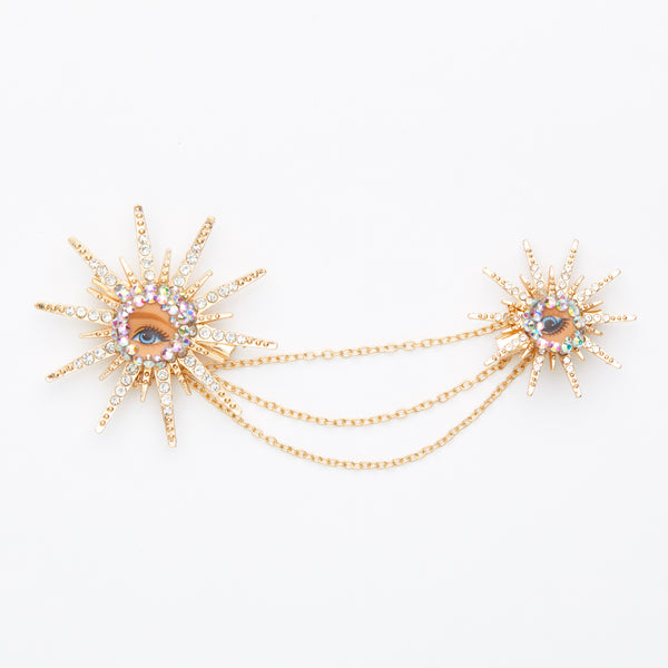 when you wish upon star -doll eyes brooch