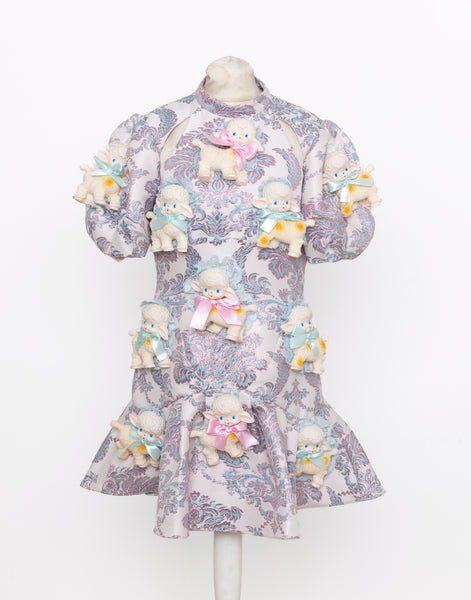 Marie Antoinette sheep cottage dress