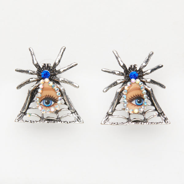 spider doll eyes earrings -pre halloween collection