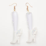 winged shoes dolls earrings