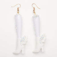 winged shoes dolls earrings
