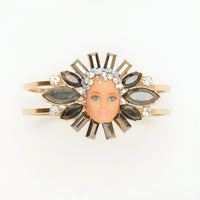 miniature sparkly hair doll bracelet