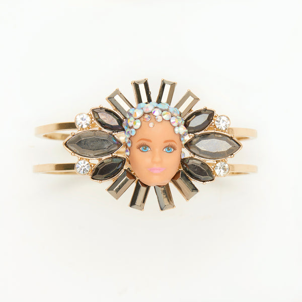 miniature sparkly hair doll bracelet