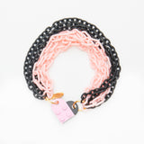 black pink heart lego bricks bracelet