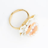 doll eye in the white flower ring -flower collection