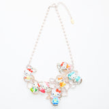 pink hello kitty toy necklace on diamante base