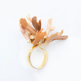 diversity dolls hands ring on golden base