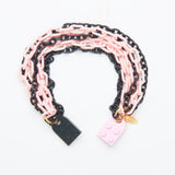 black pink heart lego bricks bracelet