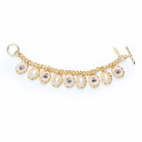look at me in the eyes- gold colour chain bracelet
