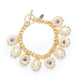 look at me in the eyes- gold colour chain bracelet