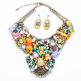 Winnie the Pooh set  -necklace & eyores earrings