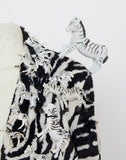 Zebra couture zebra print  statement bespoke coat