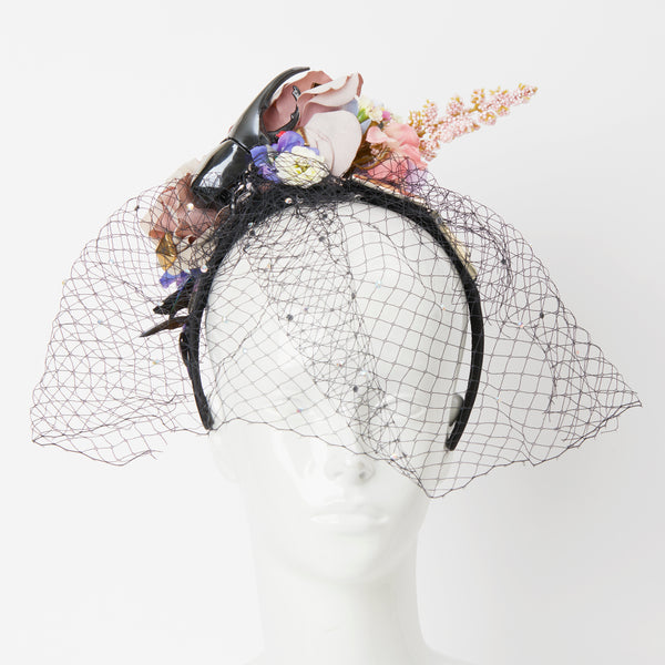 Hercule Beetle insects flowers  headpiece - floral collection